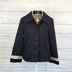 Sashimi casual blazer in black solid Women's Size M